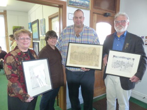 Three Jacques Du Glass Drawings were donated to LAA by David Miller. February 2016